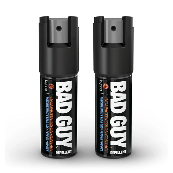 Repelente BAD GUY BYRNA – Spray de pimienta + CS + UV